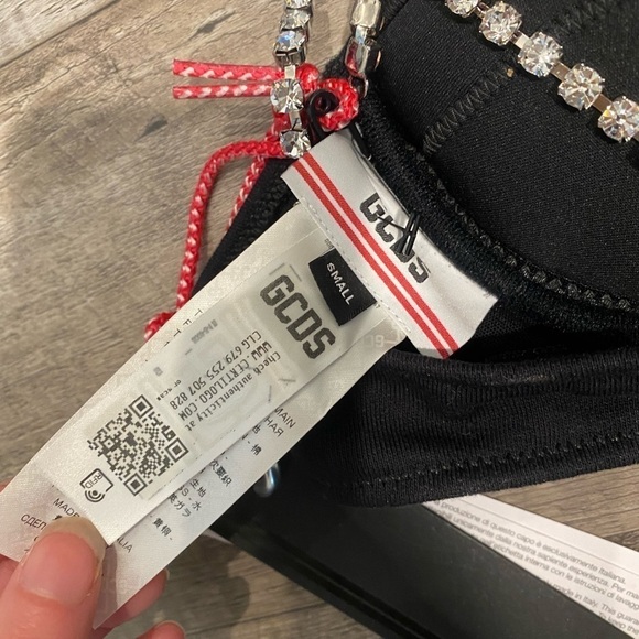 GCDS-BLING JERSEY BRA NWT - Picture 8 of 12